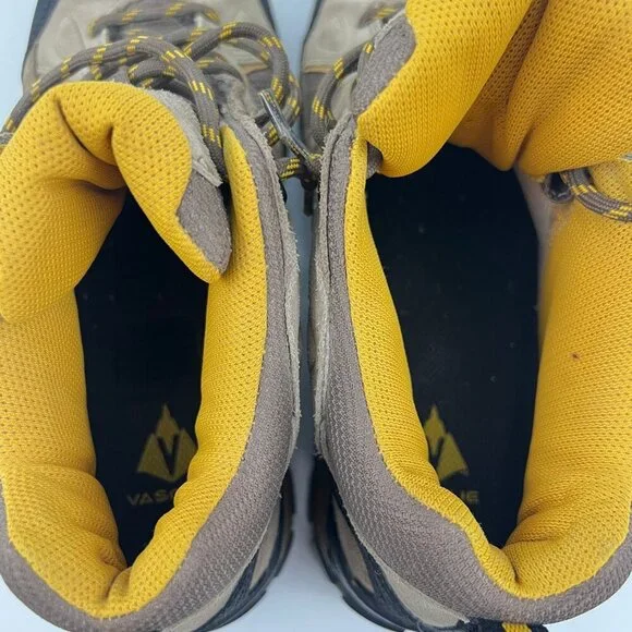 Vasque Women's Hiking Boots Size 9.5 M Brown/Yellow Suede & Mesh Upper Outdoor - Picture 5 of 10